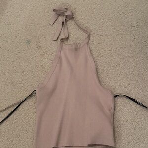 Forever 21 Light Pink Halter Crop Top